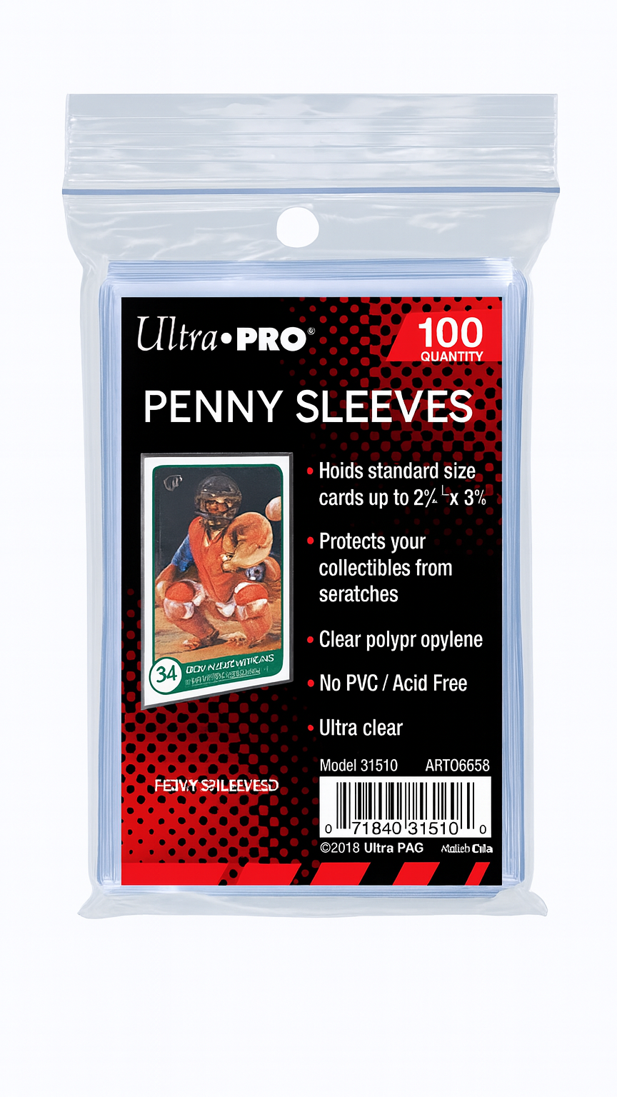 Ultra-Pro 2.5" x 3.5" PENNY SLEEVES® Soft Trading Card Protectors