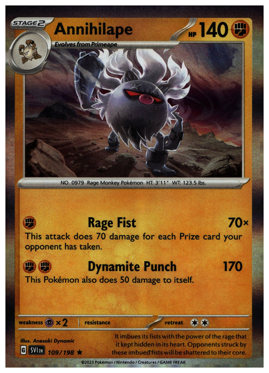 Annihilape Holo Rare SV01: Scarlet & Violet Base Set 109/198 NM