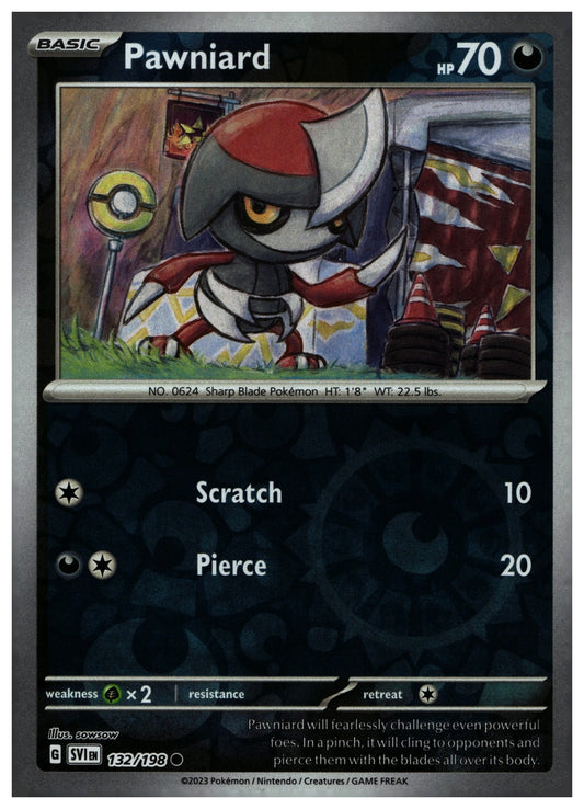 Pawniard Reverse Holo Common SV01: Scarlet & Violet Base Set 132/198 NM