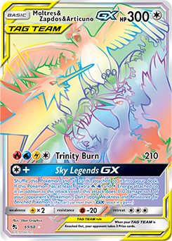 Moltres & Zapdos & Articuno GX (Secret) Hidden Fates 69/68
