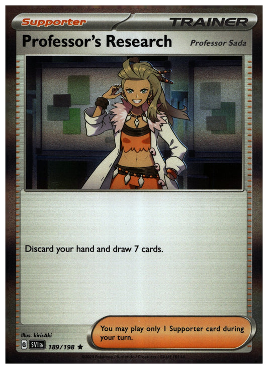 Professor's Research [Professor Sada] Rare SV01: Scarlet & Violet Base Set 189/198 NM
