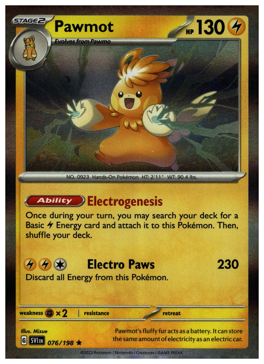 Pawmot Holo Rare SV01: Scarlet & Violet Base Set 076/198 NM