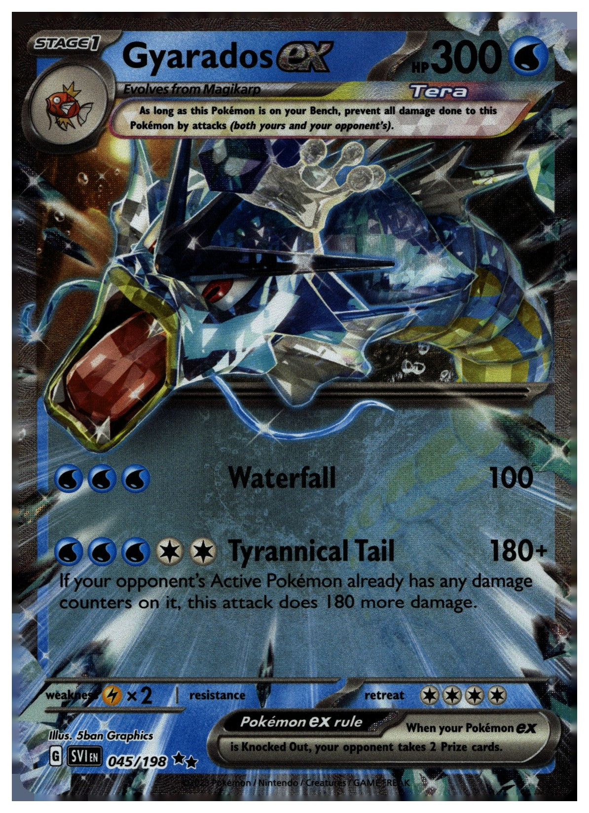 Gyarados ex Holo Double Rare SV01: Scarlet & Violet Base Set 045/198 NM